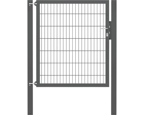 Portillon grillagé simple ALBERTS Flexo Plus 8/6/8 125 x 140 cm y compris poteaux 8 x 8 cm anthracite