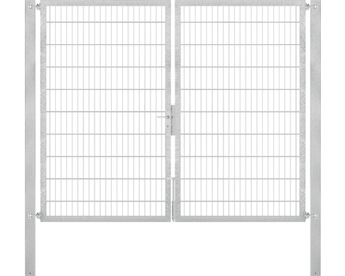 Stabgitter-Doppeltor ALBERTS Flexo Plus 8/6/8 250 x 200 cm inkl. Pfosten 8 x 8 cm feuerverzinkt