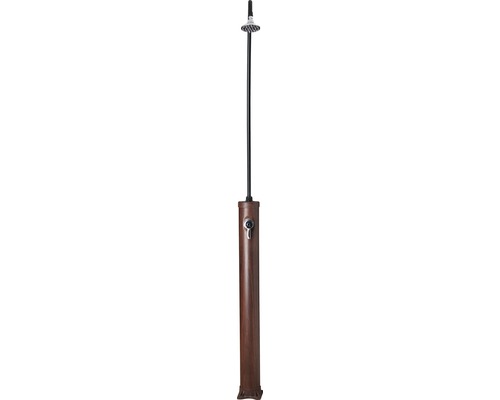Douche solaire, douche de jardin 9 l PVC h 220 cm avec robinet d'eau chaude et d'eau froide