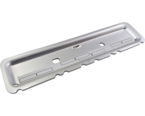 Porte-étiquette en métal avec marquages