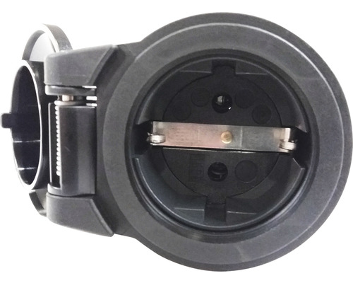 Steckdose mit Klappdeckel