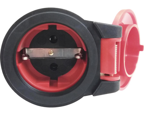 Prise de courant avec couvercle rabattable