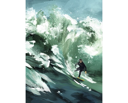 Kunstdruck Surfing 18x24 cm