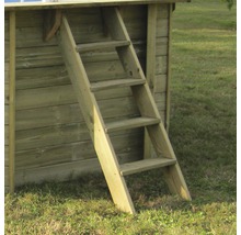Escalier en bois pour cabane de jeux ou lit mezzanine