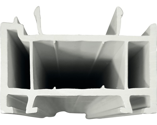 Profilé d'élargissement 35 mm blanc pour porte de service ProM01 & ProM02 L:2200 mm Profilé en coupe transversale d''un cadre de fenêtre