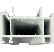 Section transversale de profilé en plastique pour la construction de fenêtres
