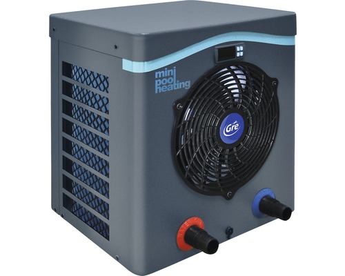 Chauffage de piscine mini pompe à chaleur Gre 4,2kW puissance de chauffage jusqu'à 30m³ gris