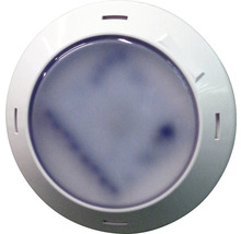 Lampe de piscine ronde avec cadre blanc