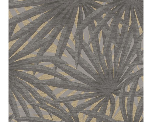 Vliestapete 37861-1 Metropolitan Stories 2 Palme grau Tapete mit Blattmuster