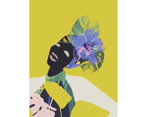 Kunstdruck African Woman 18x24 cm