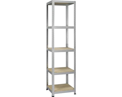 Étagère à emboîter Avasco galvanisé 1760 x 450 x 450 mm 5 tablettes capacité de charge 875 kg