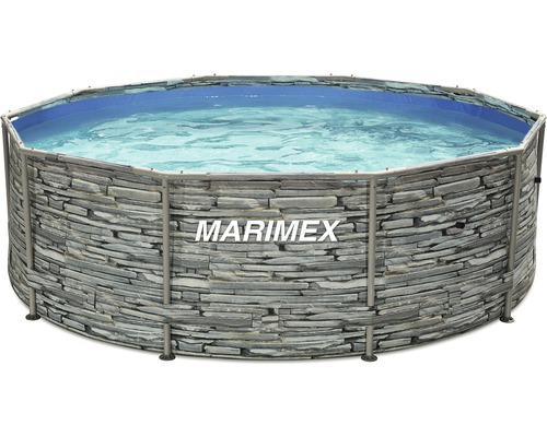 Aufstellpool Framepool Marimex Florida rund Ø 366 cm ohne Zubehör Steinoptik