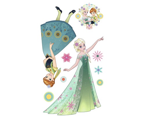 Sticker mural Disney Frozen Disney La Reine des neiges Springtime 127 x 200 cm Stickers muraux avec des motifs du film La Reine des Neiges avec les personnages d''Anna et Elsa.
