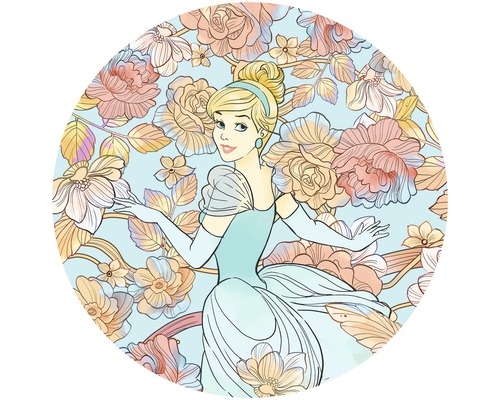 Papier peint panoramique autocollant DD1-003 Dot Disney Cinderella Pastel Dream Ø 125 cm