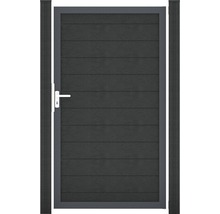 Portillon de jardin avec poignée et poteaux