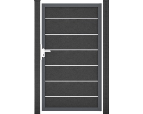 Portillon simple GroJa Flex Grande Premium cadre anthracite 100 x 180 cm anthracite-0