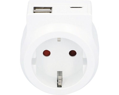 Adaptateur de prise avec connexion USB