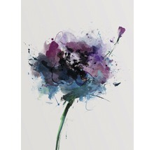 Abstrakte Darstellung einer Blume mit Maltechnik