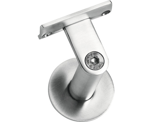 Support de main courante acier inoxydable brossé lourd rond carré coudé avec vis à double filetage Support de main courante acier inoxydable brossé lourd rond carré coudé avec vis à double filetage