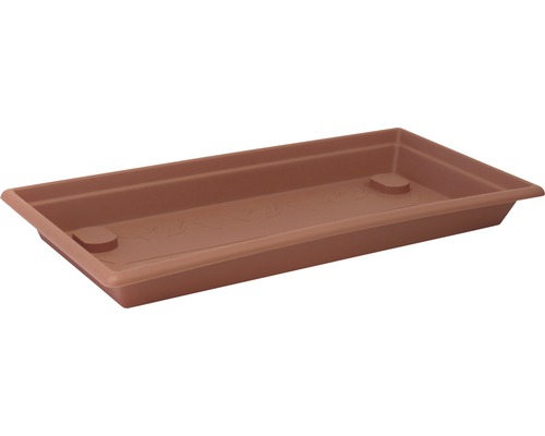 Soucoupe pour pots et bacs pour Magnus XXL 80 cm rectangulaire plastique terre cuite résistante au gel et aux UV