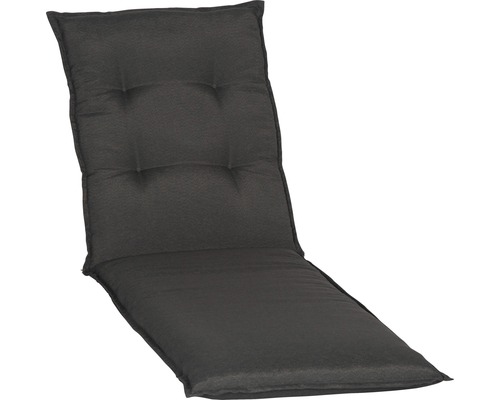 Coussin pour chaise longue beo® Trier 191 x 58 cm coton-tissu mélangé gris