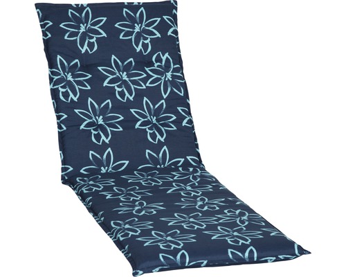 Coussin pour chaise longue beo® Bunde 193 x 60 cm coton-tissu mélangé bleu vert turquoise