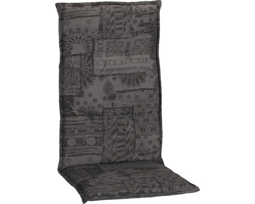 Galette d'assise pour siège à dossier haut beo® Boa Vista 118 x 50 cm coton-tissu mélangé anthracite gris