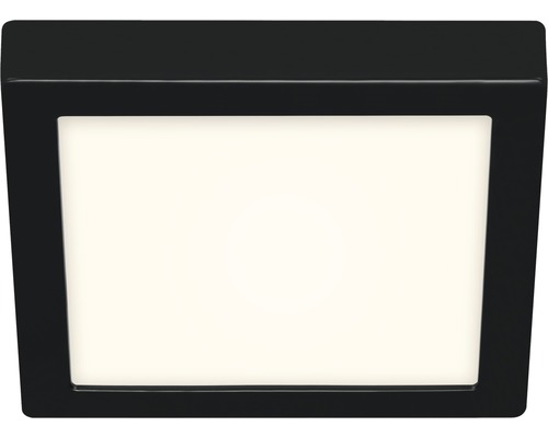 Plafonnier LED métal/plastique 16,5W 1600 lm 4000 K blanc neutre hxLxl 32x225x70 mm Fire Black noir