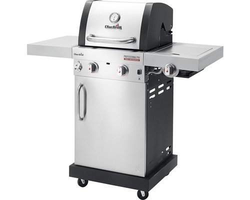 Barbecue à gaz Char Broil avec deux brûleurs et tablettes latérales