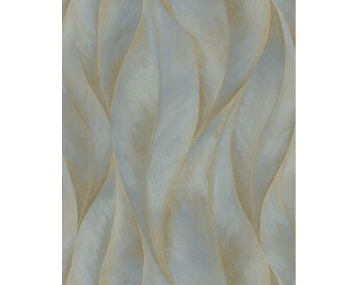 Vliestapete 10148-18 GMK Fashion for Walls 2 Floral gold blau Tapete mit dreidimensionalem, wellenförmigem Muster