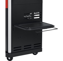 Chariot de barbecue avec étagère et fentes d''aération