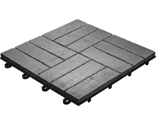 Dalle de terrasse aspect ardoise avec système de clic