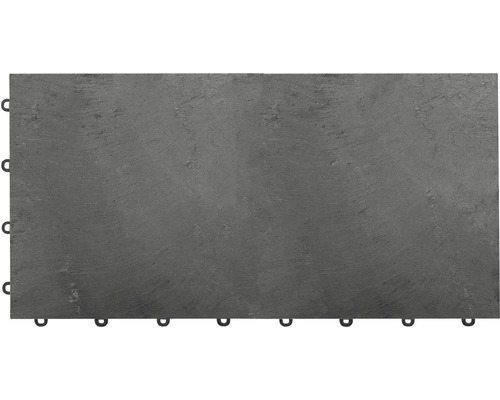 Dalle à clipser florco® stone XL 30 x 60 x 2,8 cm ardoise