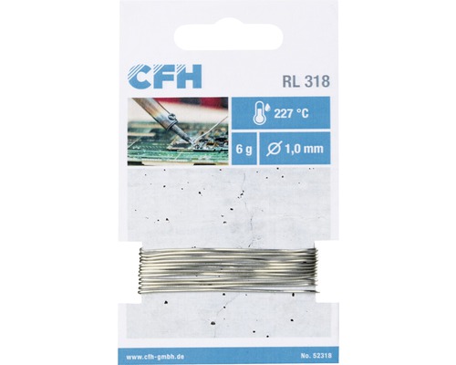 CFH Lötzinn RL 318, 6 Gramm mit 1,0 Millimeter Durchmesser