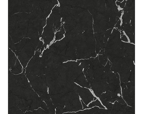 Vliestapete 37855-2 Metropolitan Stories 2 Marmor Schwarze Marmorplatte mit weißen Adern