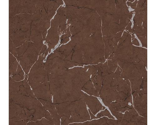 Papier peint intissé 37855-3 Metropolitan Stories 2 marbre Gros plan d''un carreau de marbre marron avec des veines blanches