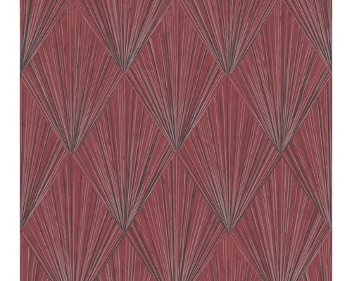 Vliestapete 37864-2 Metropolitan Stories 2 Art Deco rot Tapete mit grafischem Fächer Muster