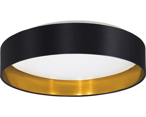 Runde Deckenleuchte mit schwarzem Rand