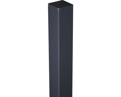 Poteau en alu GroJa 6 x 6 x 100 cm à cheviller anthracite Colonne carrée