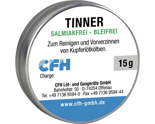 Tinner CFH sans chlorure d'ammonium ni plomb boîte de 15g