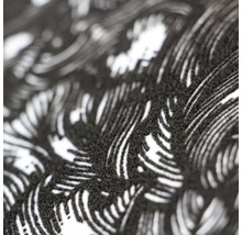 Papier peint intissé 87005-HOR Flock Fleur velours noir blanc