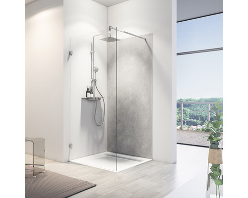 Panneau mural de douche SCHULTE DecoDesign ExpressPlus aspect béton softtouch 255 x 100 cm EP19010254 881