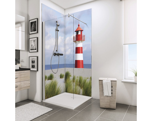 Panneau mural de douche SCHULTE DecoDesign ExpressPlus photo phare 210 x 90 cm EP1900922 655