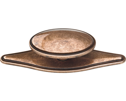 Bouton de meuble zinc moulé sous pression cuivre Lxlxh 20/77/26 mm Bouton de meuble en métal