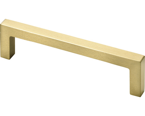 Poignée de meuble alu gold brossé distance entre les trous 96 mm Lxlxh 28/105/8 mm