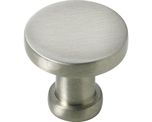 Bouton de meuble alu finition acier inoxydable ØxH 26/24 mm Bouton de meuble rond en métal