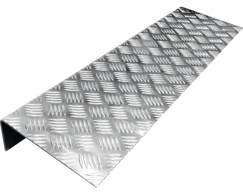 Profilé d''angle en aluminium avec motif de tôle gaufrée