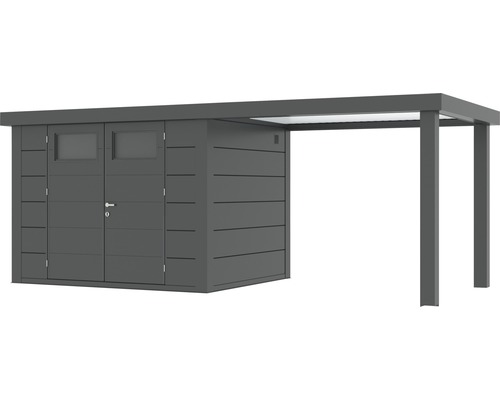 Abri de jardin avec abri intégré