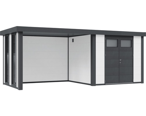 Gartenhaus mit Flachdach und Doppeltür