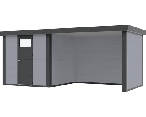 Abri de jardin avec annexe et porte